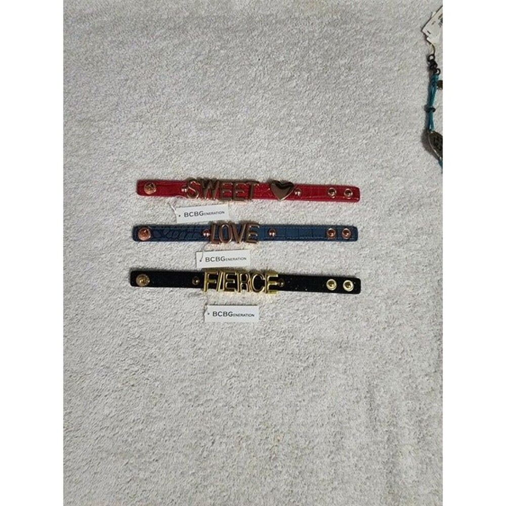 BCBGeneration  3 bracelet Sweet,Love and Fierce New